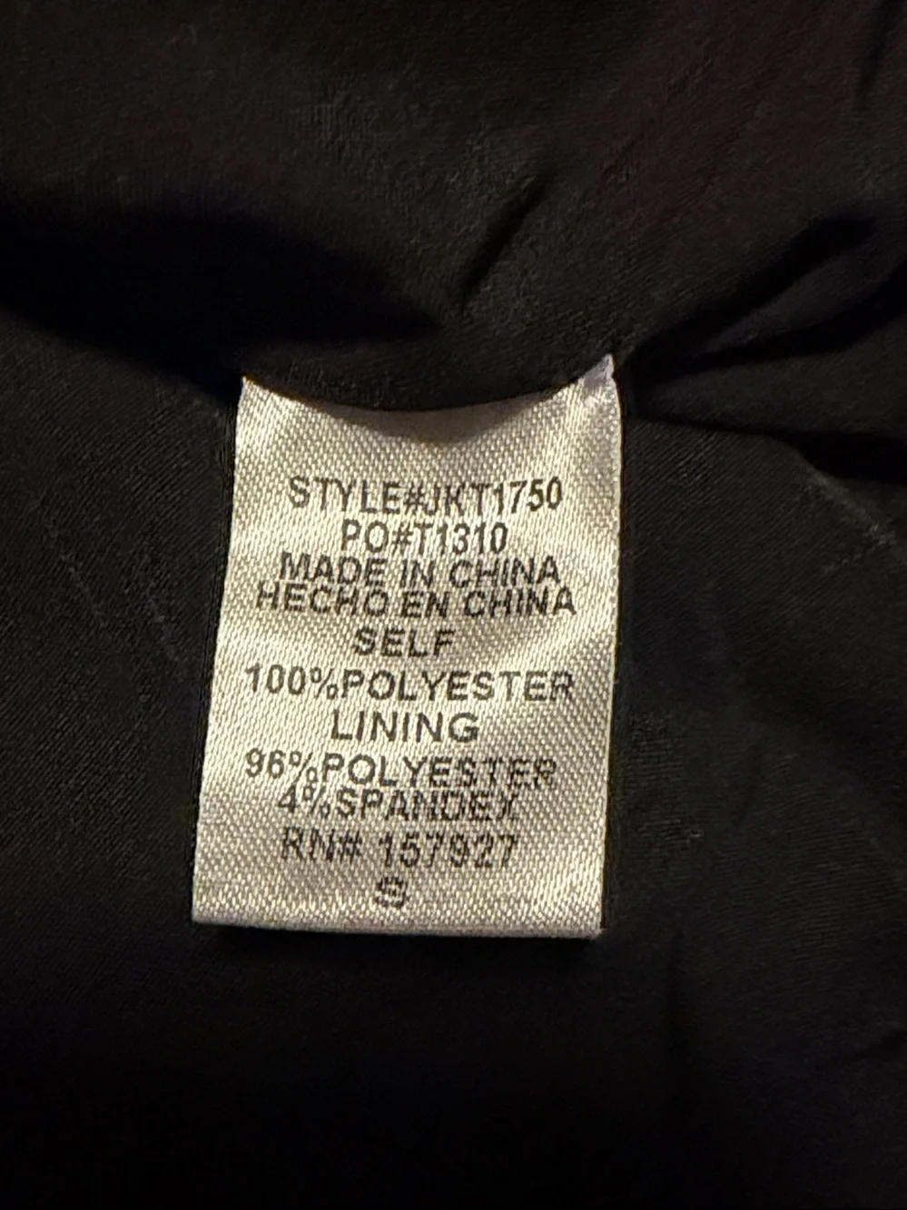 La Miel Black and Cream Jacket
